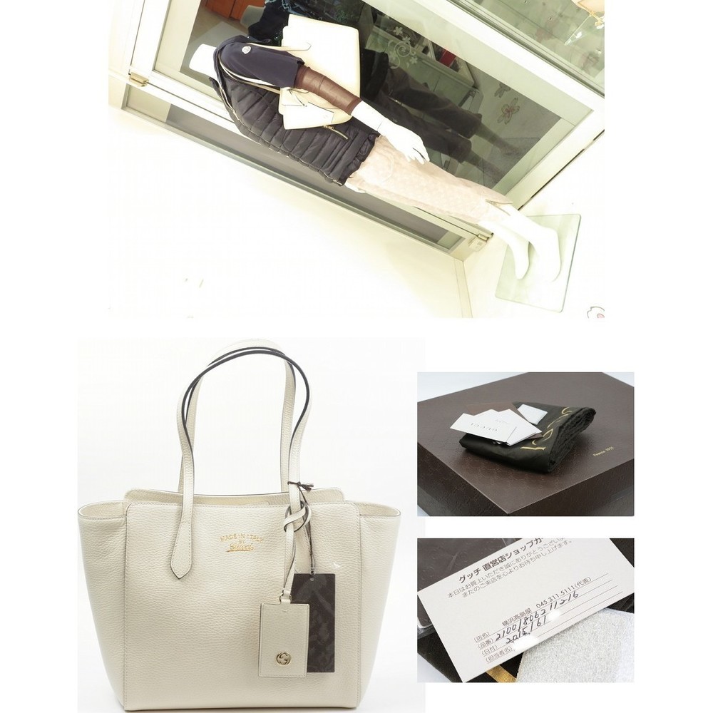 Gucci Bag Tote Shoulder Swing Leather - Picture 3 of 5